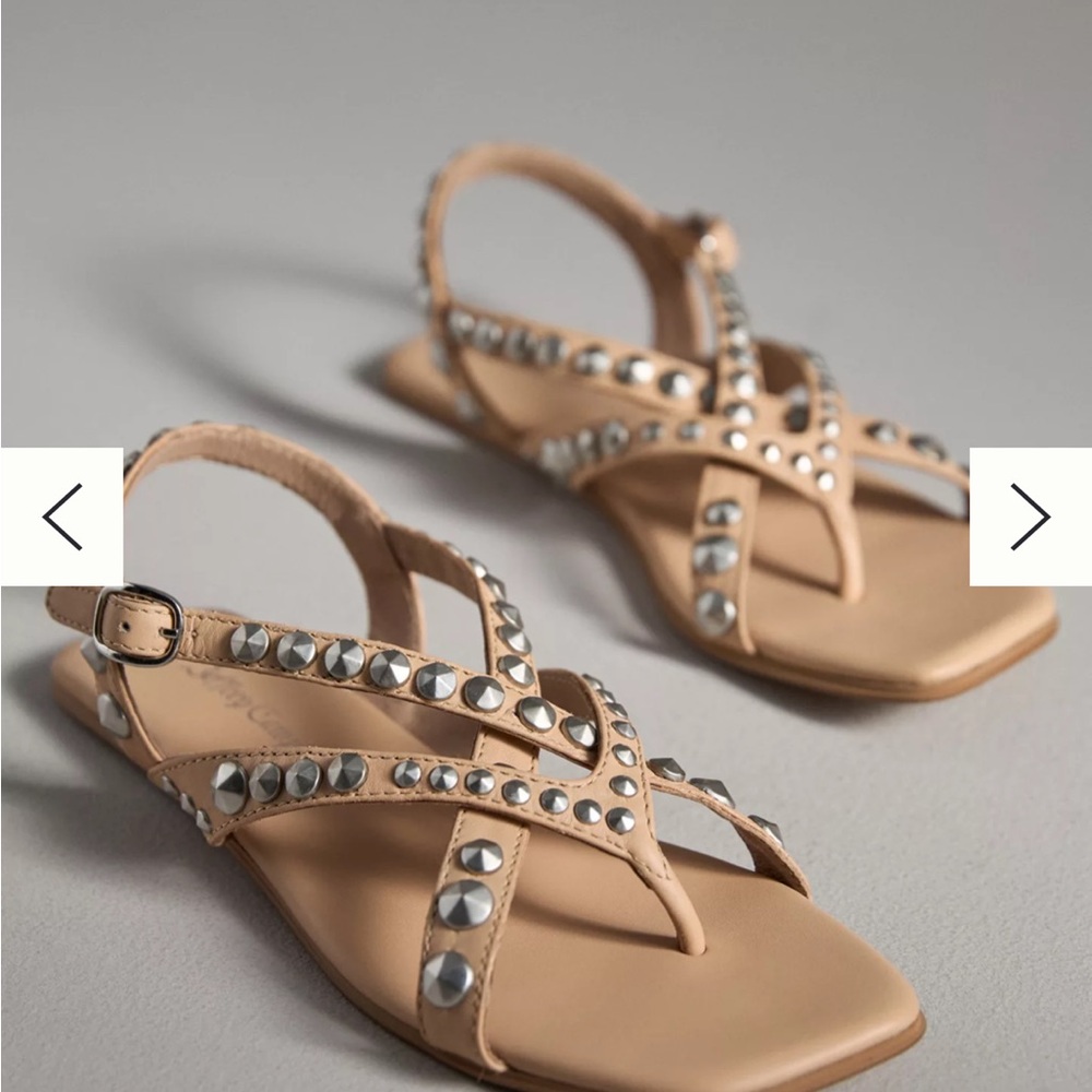 Jeffrey Campbell Studded Beige Sandals